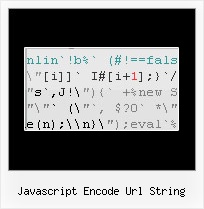 Javascript String From Char Obfuscation javascript encode url string