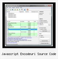 Yuicompressor Command Line Parameters javascript encodeuri source code