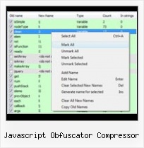 Pack Jscript javascript obfuscator compressor