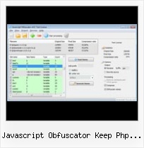 Chrome Javascript Compressor javascript obfuscator keep php variables