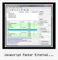 Javascript Obfuscate Visual Studio javascript packer external variables