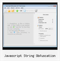 What Are Gains From Using A Java Script Obfuscator javascript string obfuscation