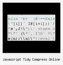 Javascript Encoding Decoding Online javascript tidy compress online