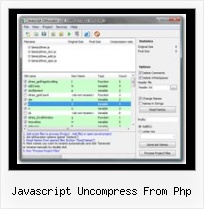 Jsmin Command Line Doc javascript uncompress from php