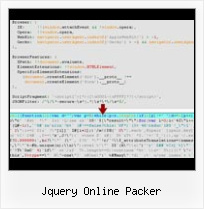 Reverse Javascript Compression jquery online packer