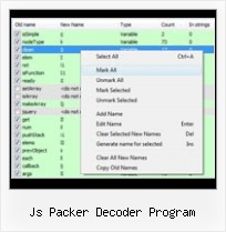 Online Html Compress js packer decoder program