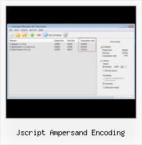 Jquery Text Ampersand jscript ampersand encoding