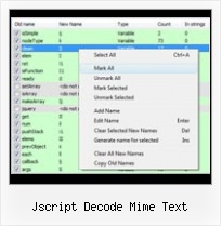 Javascript Encode Querystring jscript decode mime text
