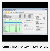 Encodeuri Not Encoding Spaces Javascript jsmin jquery unterminated string