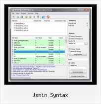 Js Encryption jsmin syntax