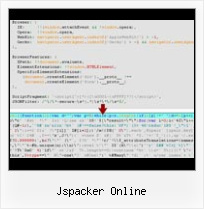 Javascript Compress Data jspacker online