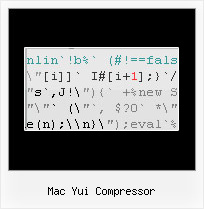 Copy Protect Javacript Code mac yui compressor