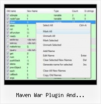 Java Compressor maven war plugin and yuicompressor maven plugin