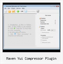 Json Minification Php maven yui compressor plugin