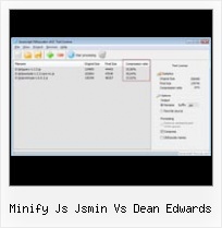 Ant Compress All Css Gz minify js jsmin vs dean edwards