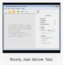 Obfuscator Decode Online minify json online tool
