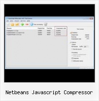 Online Jsmin Yahoo netbeans javascript compressor