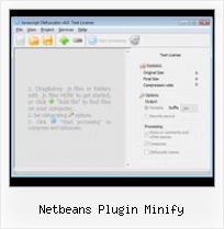 Compressors Applet netbeans plugin minify