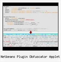 Form Packer Javascript netbeans plugin obfuscator applet