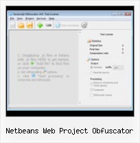 Obfuscate An Applet netbeans web project obfuscator