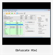Javascript Minifier Vs2010 obfuscate html