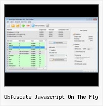 Yuicompressor Online Tool obfuscate javascript on the fly