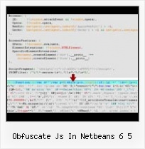 Jscript Encrypter obfuscate js in netbeans 6 5