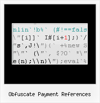 Example Jquery Scramble obfuscate payment references