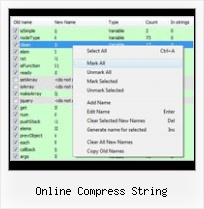 Compress Querystring Javascript online compress string