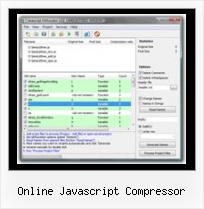 Yui Compressor And Js Rollup online javascript compressor