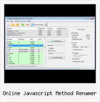 Jscript Encryption online javascript method renamer