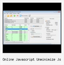 Minify Remove Comments online javascript unminimize js