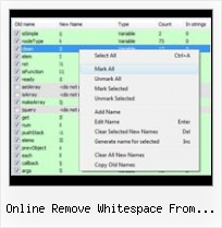 Pinkslipbot Safe Mode online remove whitespace from javascript files