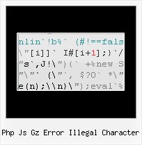 Ant Minimize Single Error Renaming Variables php js gz error illegal character