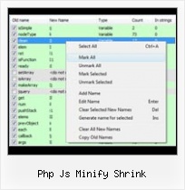 Compress Json php js minify shrink