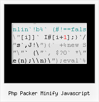 Minifier Obfuscator Online php packer minify javascript