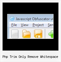 Javascript Obfuscator Written In Php php trim only remove whitespace