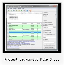 Javascript Obfuscator Slows protect javascript file on webserver