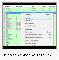Javascript Obfuscator Hex Escapes protect javascript file on webserver