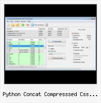 Javascript Obfuscate Form python concat compresssed css files