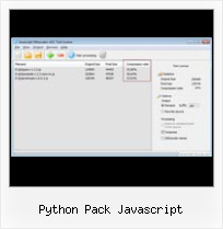 Javascript Compressor Netbeans python pack javascript