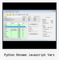 Yui Ampersand With Panel python rename javascript vars
