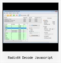 Javascript Encode Url String radix64 decode javascript