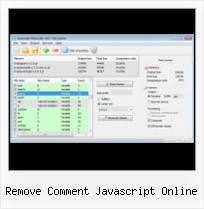 Encode F File X remove comment javascript online