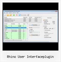 Javascript Compression Comparison rhino user interfaceplugin
