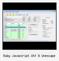 Yui Compressor Javadocs ruby javascript utf 8 unescape