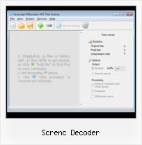 Software For Decreasing Size Of Js Css Files screnc decoder