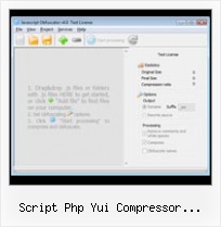 Pack Js File script php yui compressor tutorial online