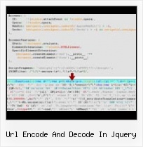 Decompressing Yui Compressed Files url encode and decode in jquery