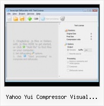 Javascript Compression Comparison yahoo yui compressor visual studio 2010